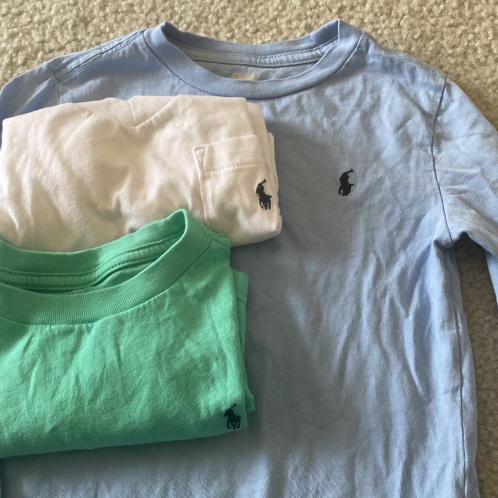 3-Polo Ralph Lauren toddler shirts size 5! Set of 3